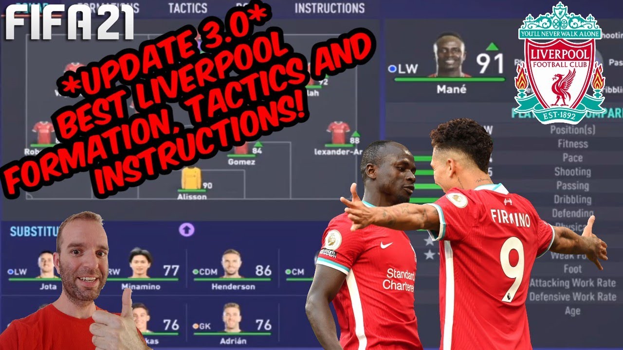 *UPDATE 3.0* FIFA 21 - BEST LIVERPOOL Formation, Tactics and Instructions