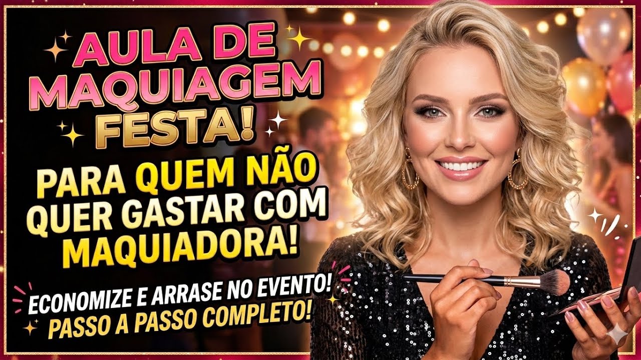 AULA DE MAQUIAGEM FESTA COM OS PRODUTOS MARY KAY