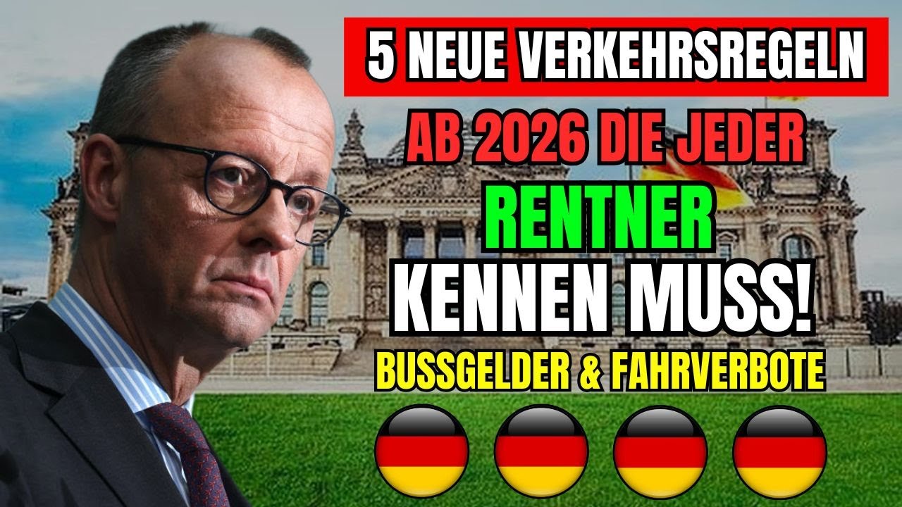 Ab 2026 5 neue Verkehrsregeln, die JEDER Rentner kennen muss!  Bußgelder & Fahrverbote vermeiden