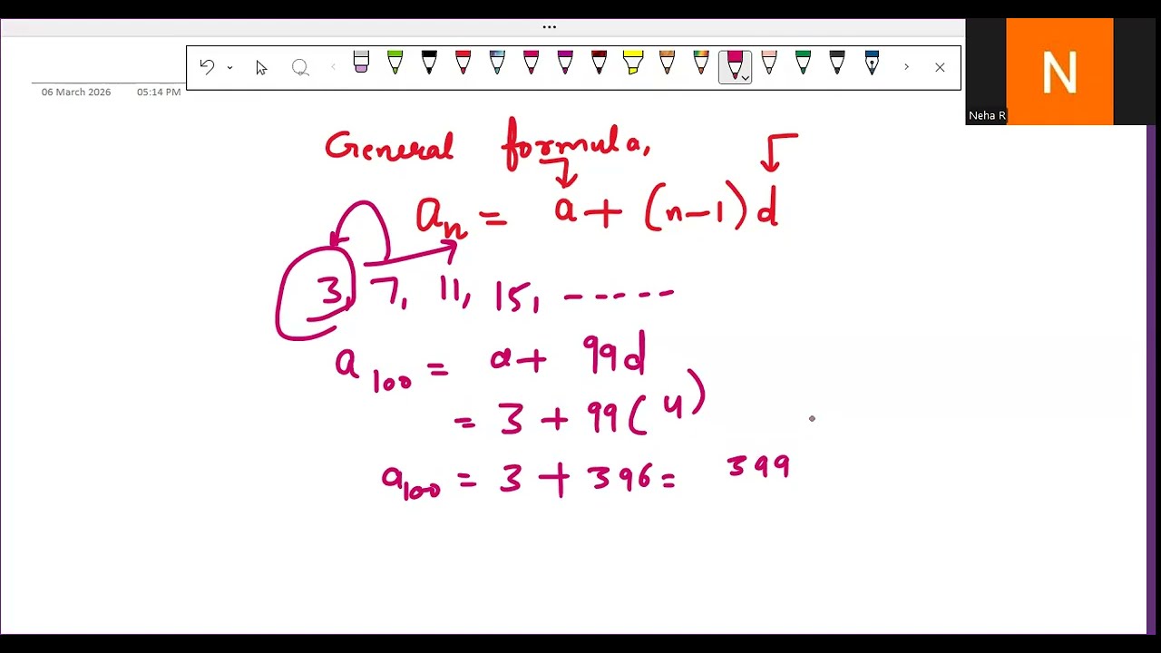 Easy and Fast way to do math Class 10 CBSE Arithmetic progression