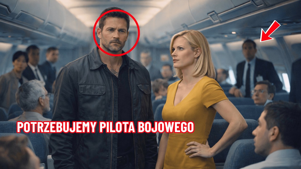 Wyśmiewali motocyklistę w samolocie — aż kapitan poprosił o pilota bojowego