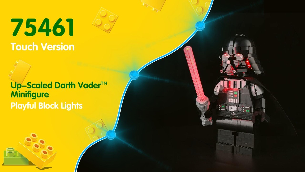 Kyglaring Light Kit for Up-Scaled Darth Vader&trade; Minifigure 75461