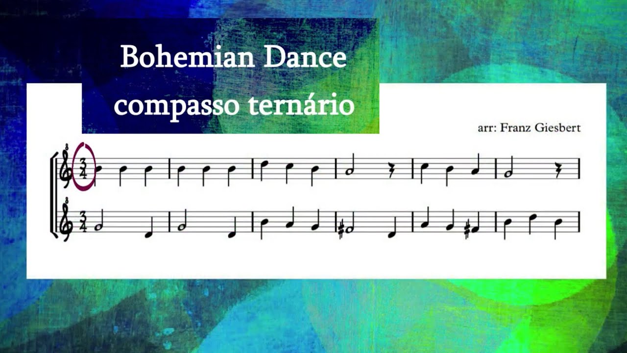Bohemian Dance: Melodia fácil com 5 notas para Flauta Doce Soprano