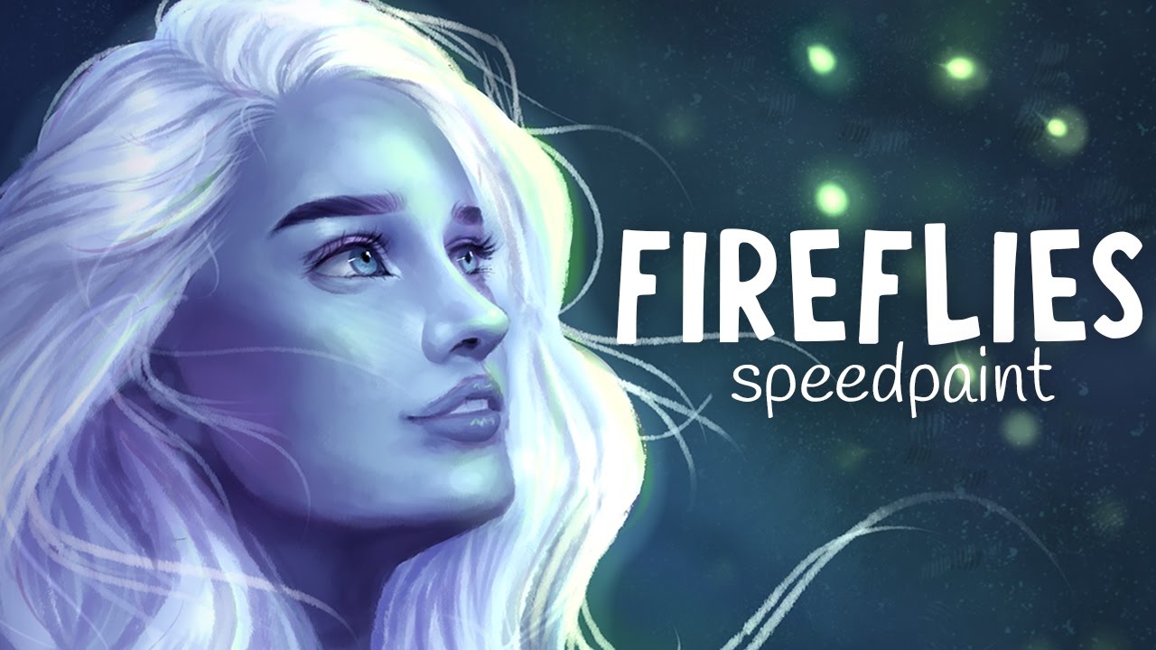 FIREFLIES SPEEDPAINT | Paint Tool SAI | Jenna Drawing