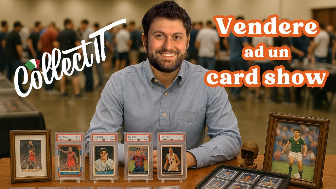 VENDITORE ad una fiera di CARTE SPORTIVE - CollectIT, Milano 2025