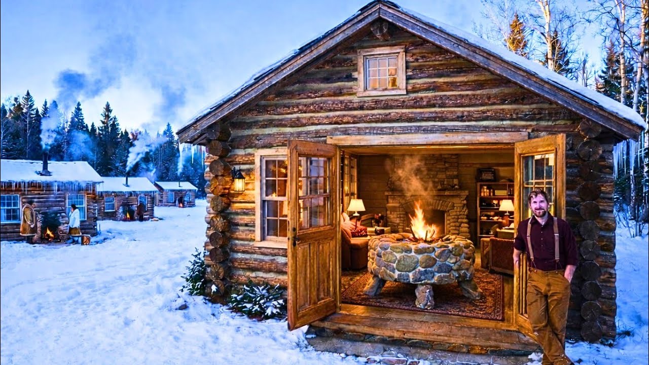 His Hearth Sat on a Stone Platform 3 Feet High — Heat Radiated Down to Warm the Entire Cabin Floor