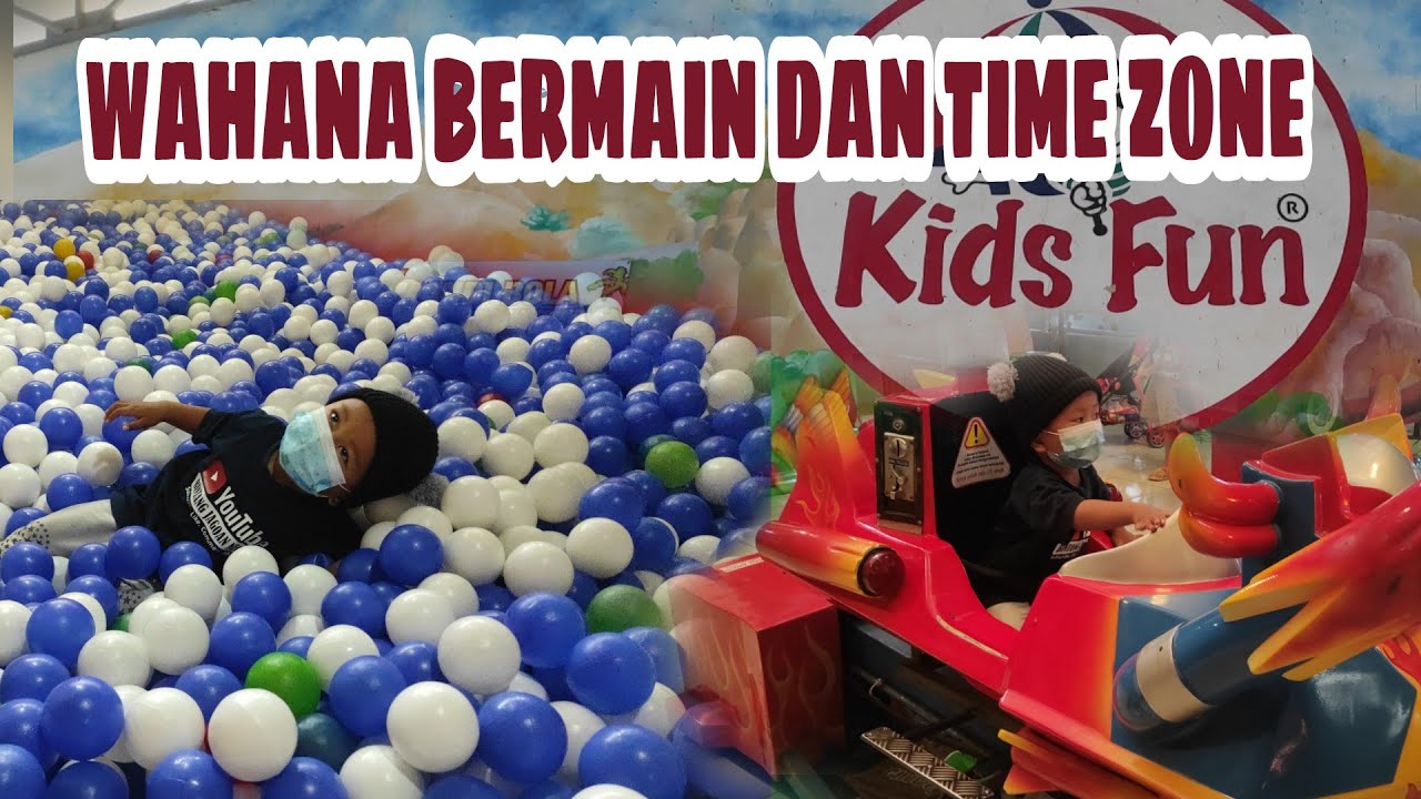 TAHUN BARU 2022 MAIN DI KIDS FUN DAN TIME ZONE || WAHANA BERMAIN SOFT PLAY KERETA DAN PESAWAT ROBOT