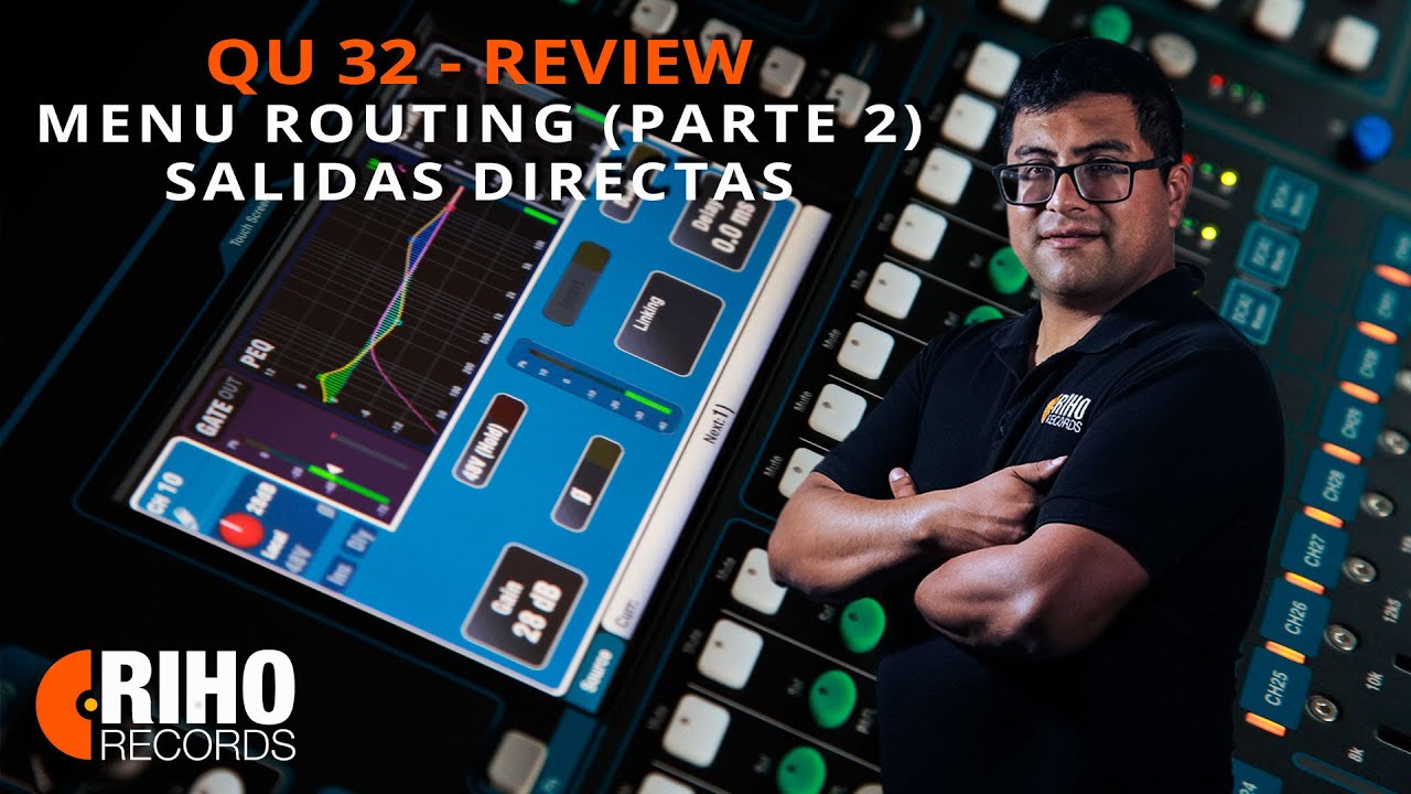 QU32 Allen&Heath - Menu Routing / Salidas Directas.