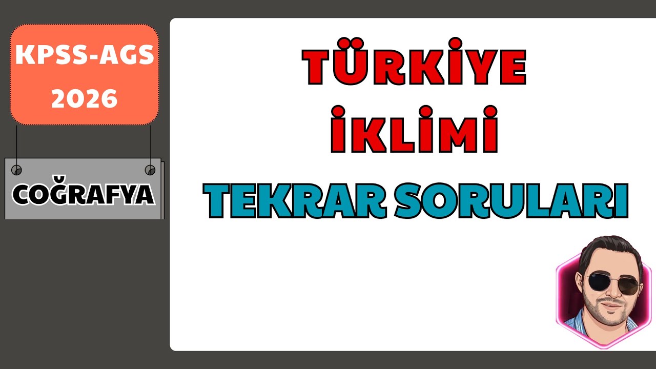 6) KPSS-AGS 2026 I Türkiye'nin İklimi I SORU ÇÖZÜMÜ I Murat Hoca #kpsscoğrafya #kpss2026