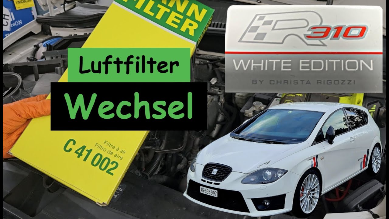 Seat Leon Cupra R 1P 2 0 228 kW Service Luftfilter Wechsel
