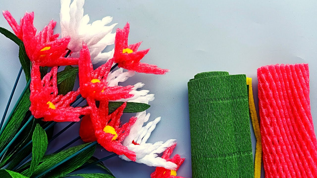 How To Make flowers with foam wrap / THẢO NGUYÊN HANDMADE