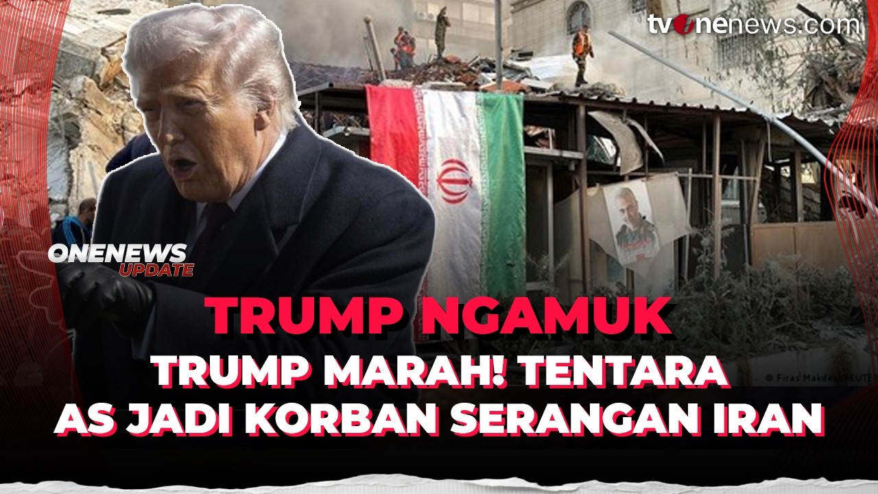 Trump Ancam Serang Balik Iran, Usai Tentara AS Jadi Korban Serangan di Timur Tengah | OneNews Update