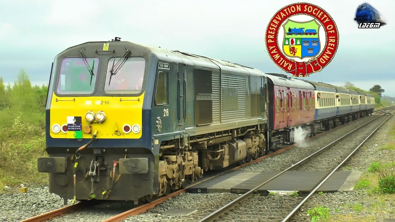 RPSI THE SLIGO LEITRIM RAILTOUR 🚂 GM 216 & 075 First Time in M3 Parkway Station - 22 April 2023