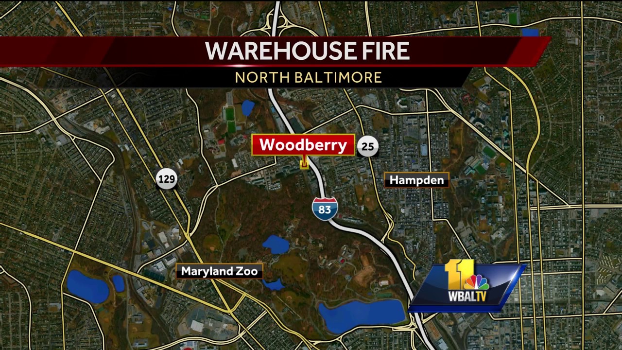 Video: Massive fire consumes vacant warehouse in Woodberry