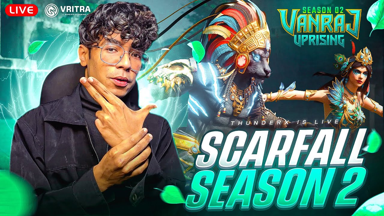 🔴 SCARFALL 2.0 SEASON 2 LIVE — New Update, New Rank Push! | Indian Battle Royale 2025 🔥