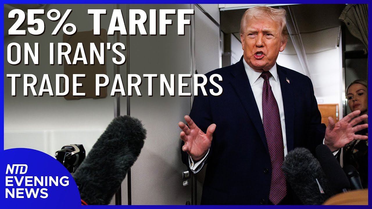 Trump: 25% Tariff on Iran Trade Partners; Tehran Ready for War or Talks | NTD Evening News (Jan. 12)