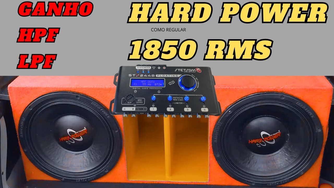 🛑Alto Falante Hard Power Hp 1850 12 Polegadas 1850rms - como regular