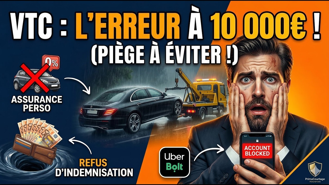 Assurance VTC : L’ERREUR à 10 000€ qui peut vous RUINER (Vérifiez votre contrat !)