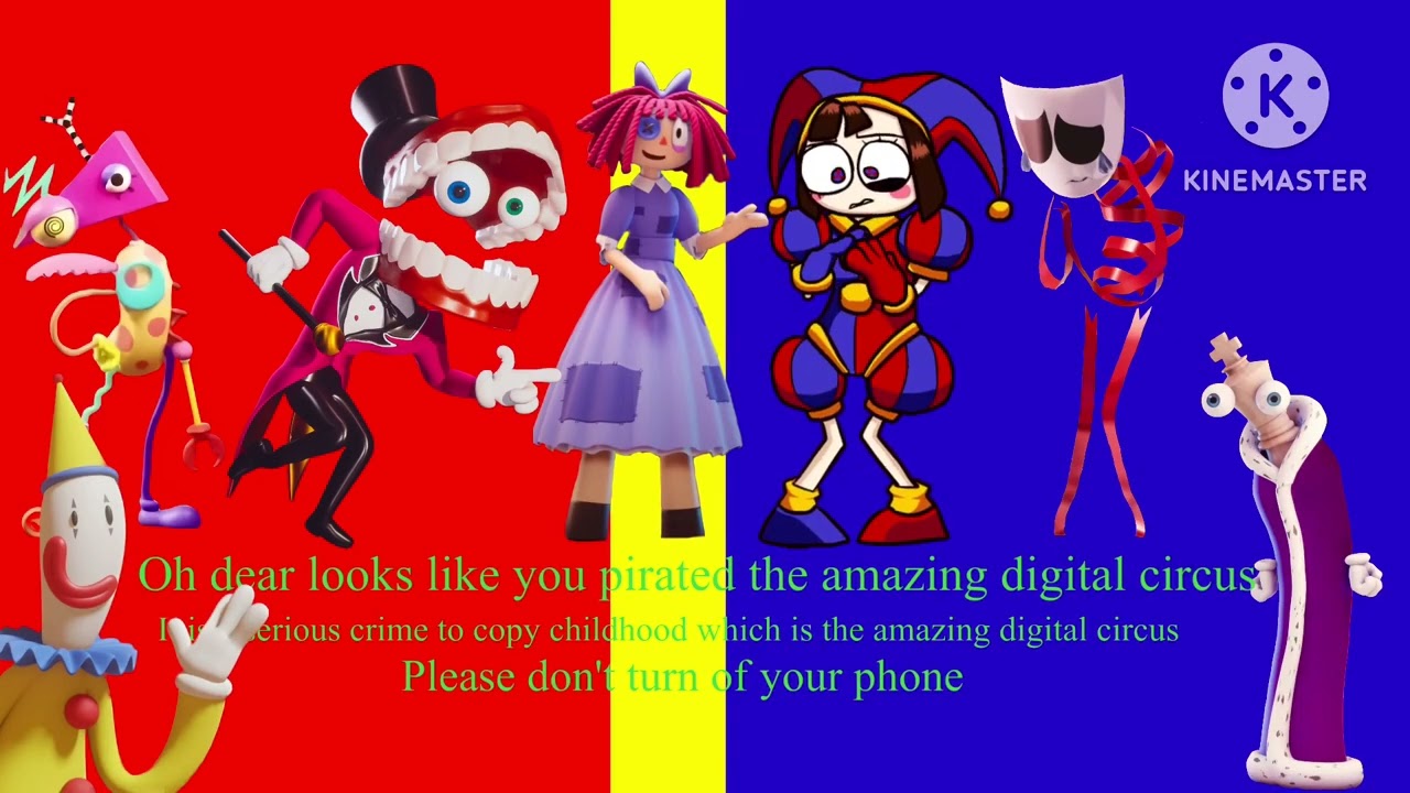 The amazing digital circus anti piracy screen