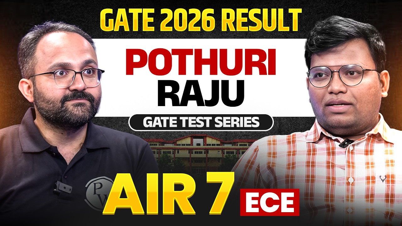 GATE 2026 AIR 7 ECE | Pothari Raju | GATE 2026 Topper Interview