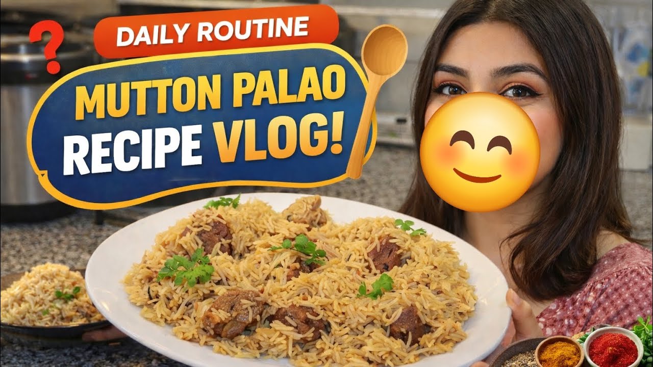 Daily routine and mutton palao recipe 😋 