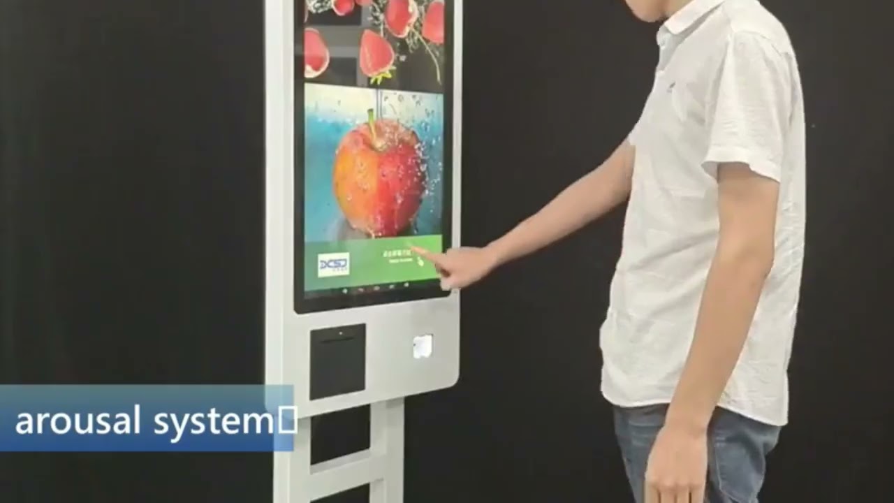 touch screen touch to pay software app order and payment kiosk restaurant kiosk