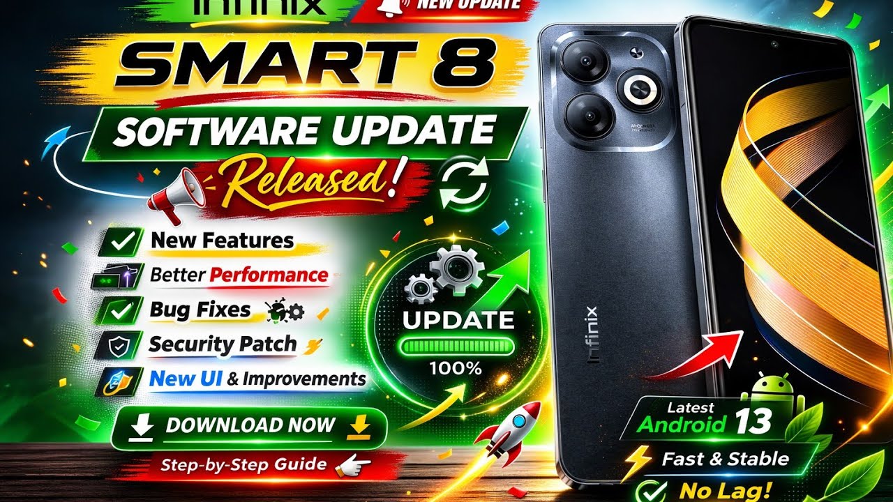📱 Infinix Smart 8 Latest Software Update | Full Review & New Features 2026