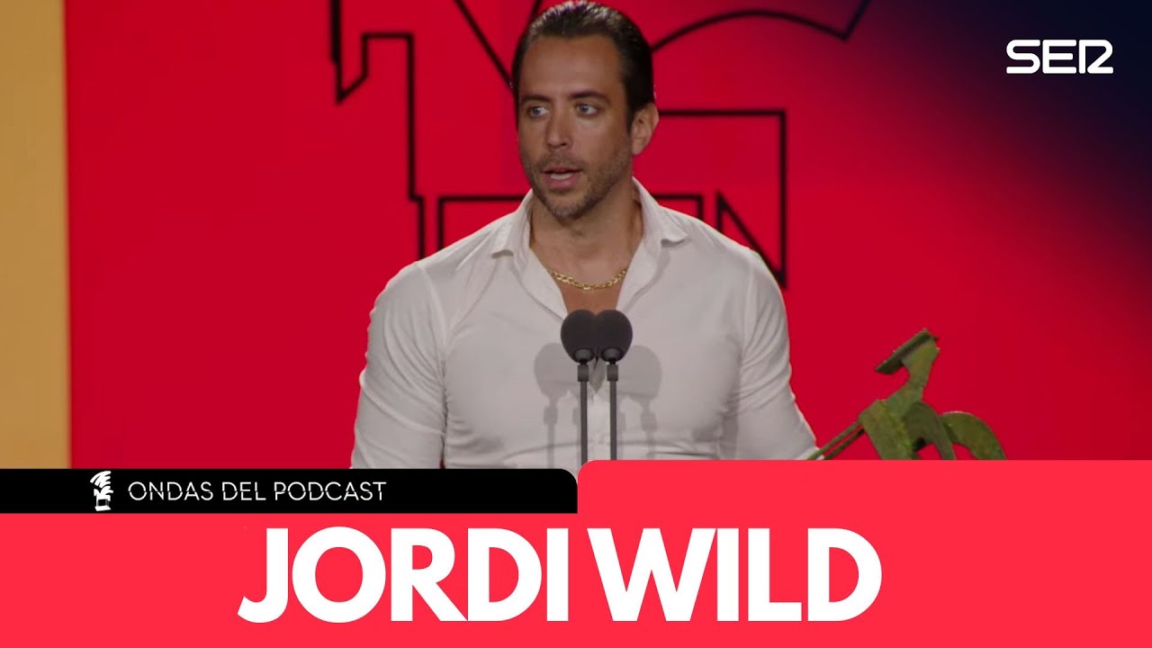 As&iacute; ha recibido JORDI WILD el ONDAS a MEJOR TRAYECTORIA