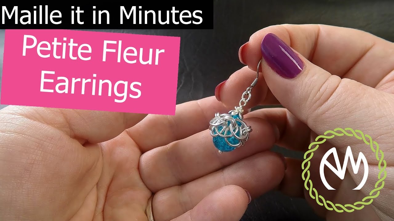 Chain Maille Project Video - Petite Fleur Earrings