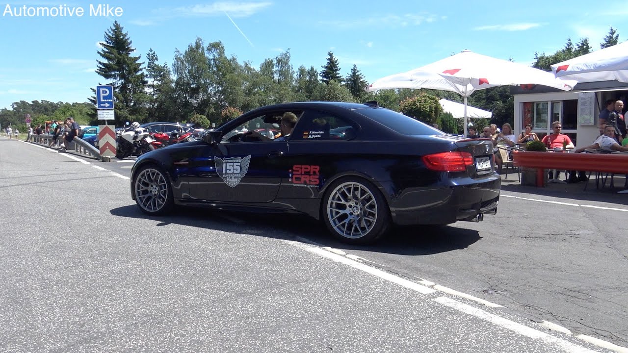 LOUD decat/straight piped BMW M3 start up, revs & acceleration