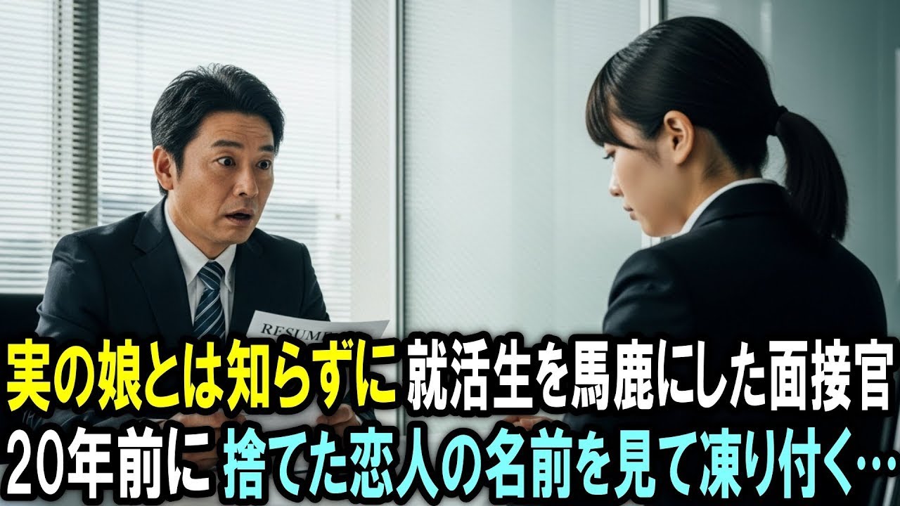 面接官の課長は知らなかった。馬鹿にした就活生が実の娘だったということを…