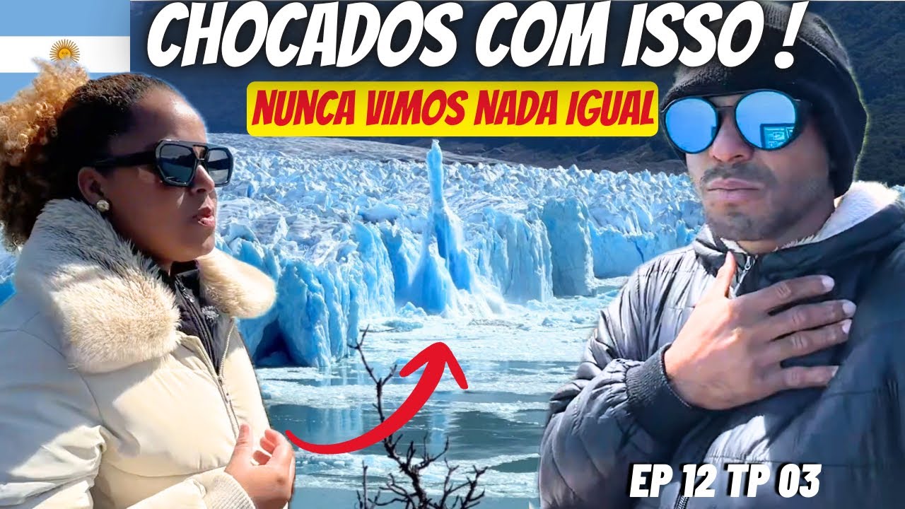 CENAS IMPRESSIONANTES NO GLACIAR PERITO MORENO EM EL CALAFATE 