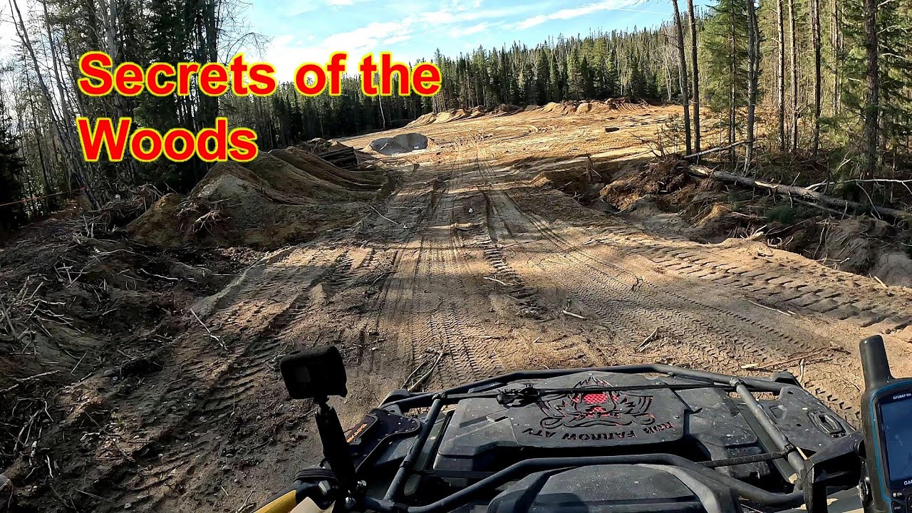 Secrets of the woods Logging Dam Back Road Trail ATV Ride Explore Can Am Outlander 700