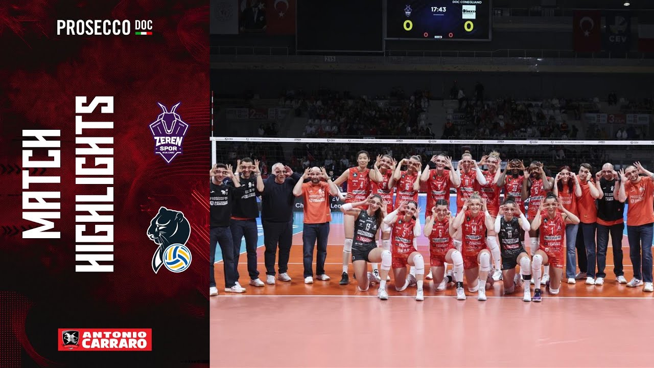 HIGHLIGHTS |ANKARA ZEREN SPOR KULÜBÜ-ANTONIO CARRARO PROSECCO DOC CONEGLIANO | CEV CHAMPIONS LEAGUE