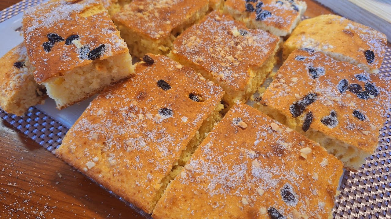 #gâteau  #familial  fourré aux #raisins secs et aux #amande