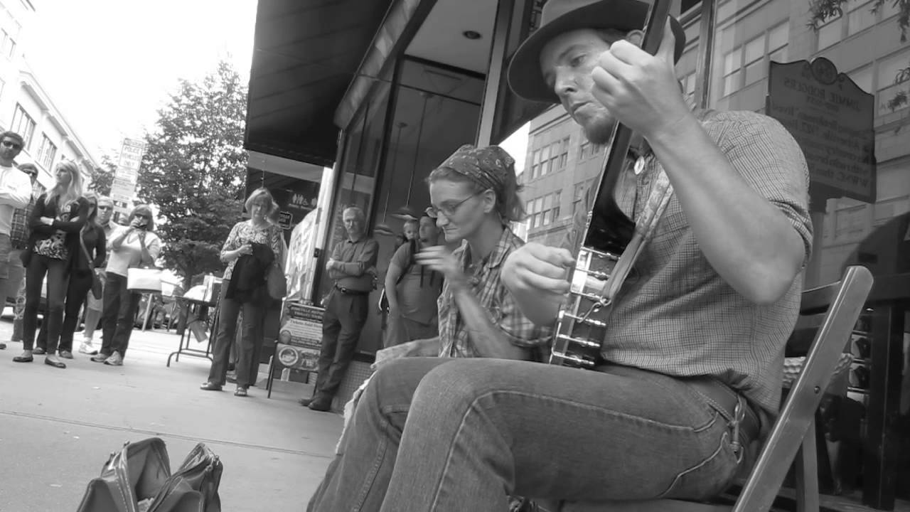 Spoon Lady & Ben Shirley (Turned Earth) - Cotton Eyed Joe (Asheville, NC - Sept. 28th, 2013)