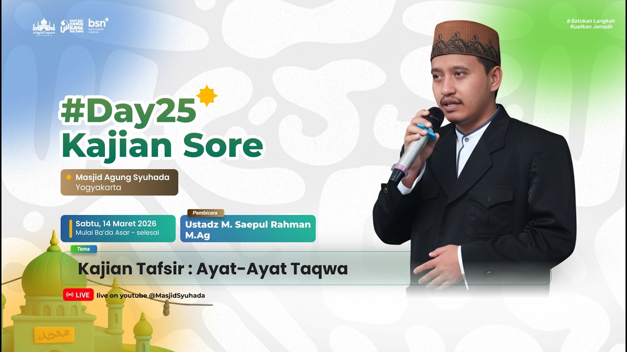 🔴 Live Ceramah Tarawih | Ustadz M. Saepul Rahman M.Ag | Ayat-ayat Taqwa