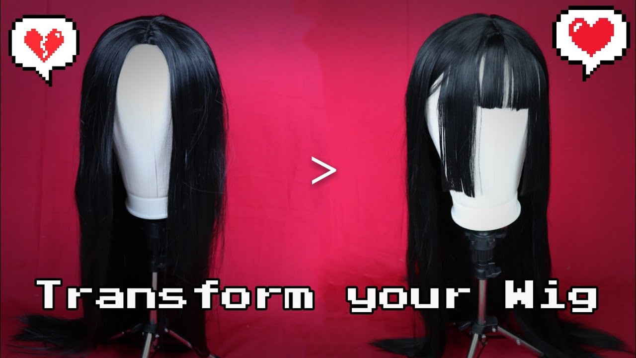 How to Cosplay: Cut Bangs on a middle part Wig Yumeko Jabami or Hime Cut #Kawaii
