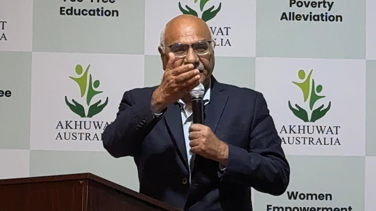 Akhwat Australia hosted fundraiser in Sydney Dr Amjed Saqib 