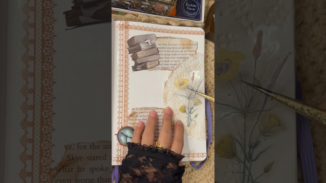 Vintage Journal Idea | journal with me | scrapbooking #asmr #scrapbooking #aestheticjournal