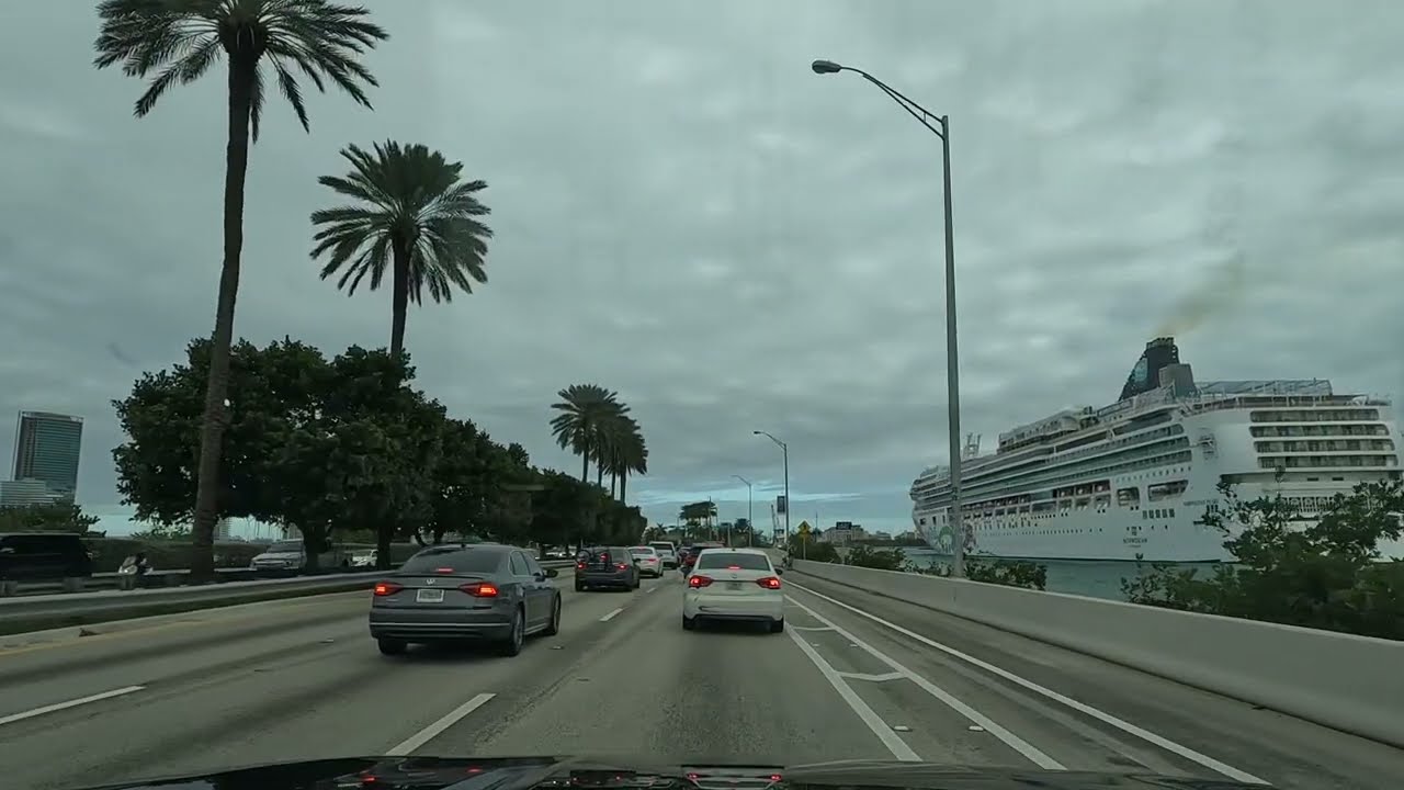 Driving Miami - MacArthur Causeway #life #youtube #buymeacoffee @drivingmiami305