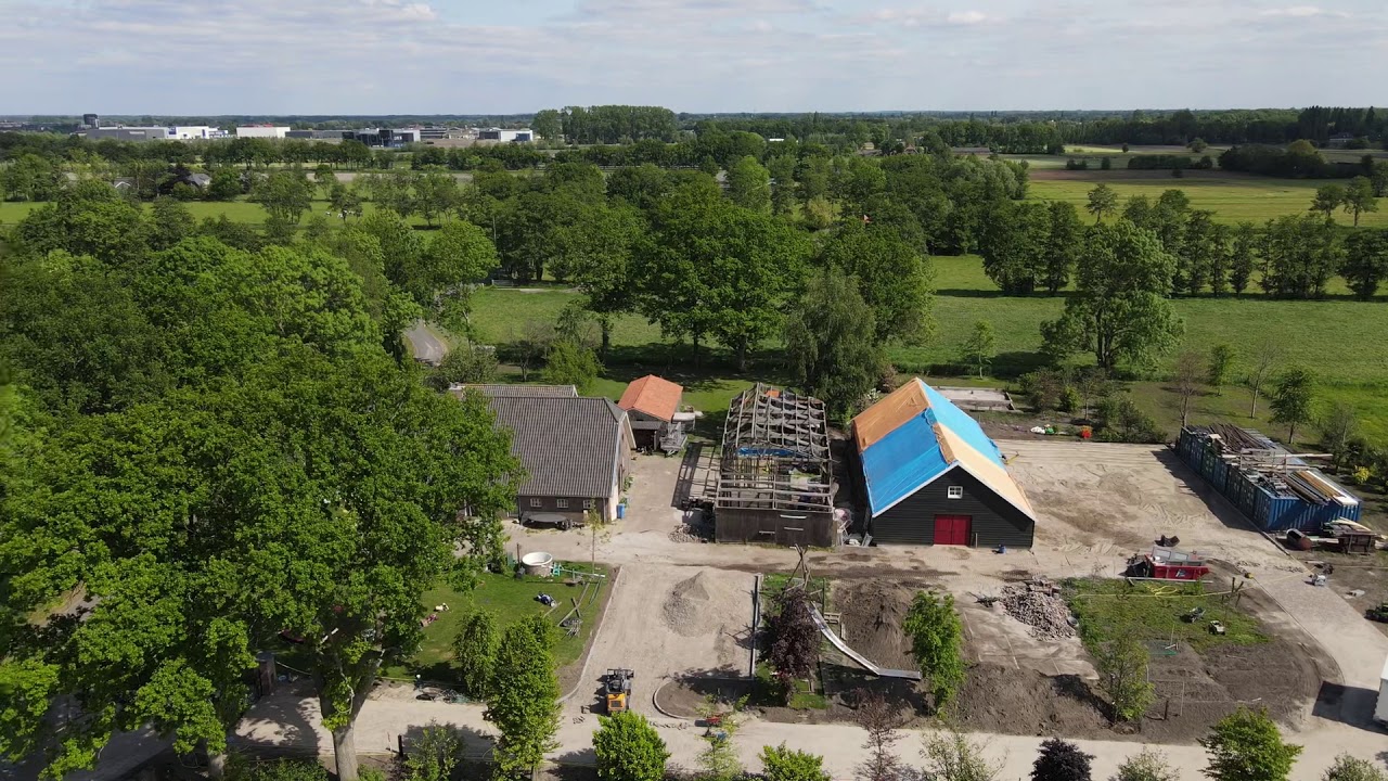 Netherland from the air Nijkerk city 2