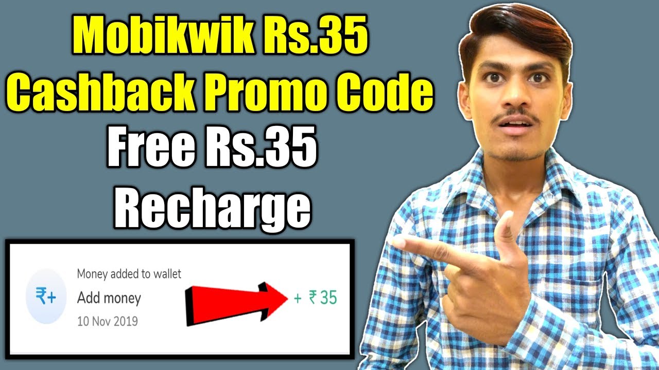 Mobikwik Rs.35 Cashback Promo Code ! Mobikwik Mobile Recharge Cashback Promo Code