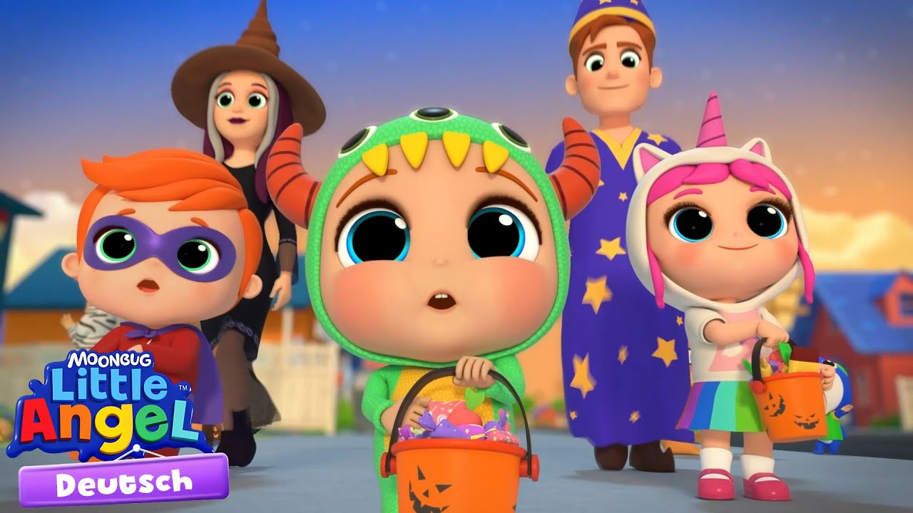 S&uuml;&szlig;es oder Saures? 🎃 Halloween Kinderlieder mit Klein Joni | Little Angel Deutsch