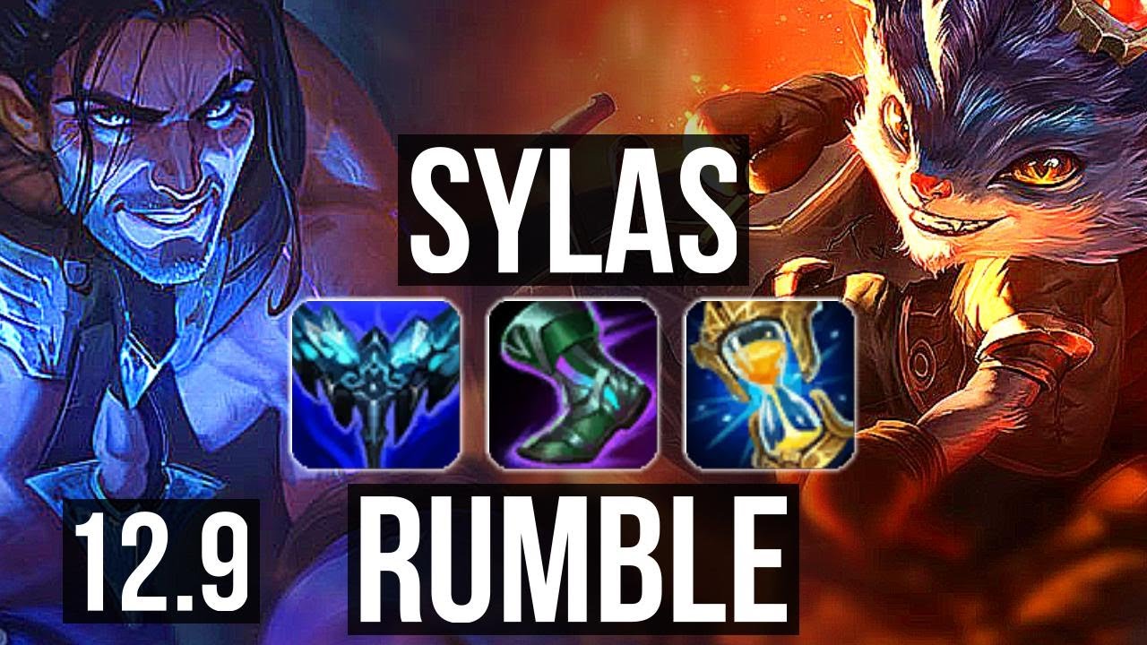 SYLAS vs RUMBLE (TOP) | 80% winrate, Dominating | KR Challenger | 12.9