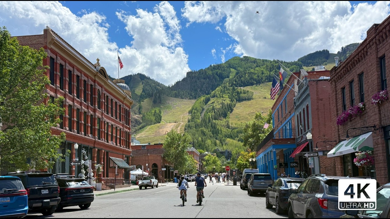 Aspen, Colorado 4K Walking Tour - Billionaires Town in the Summer