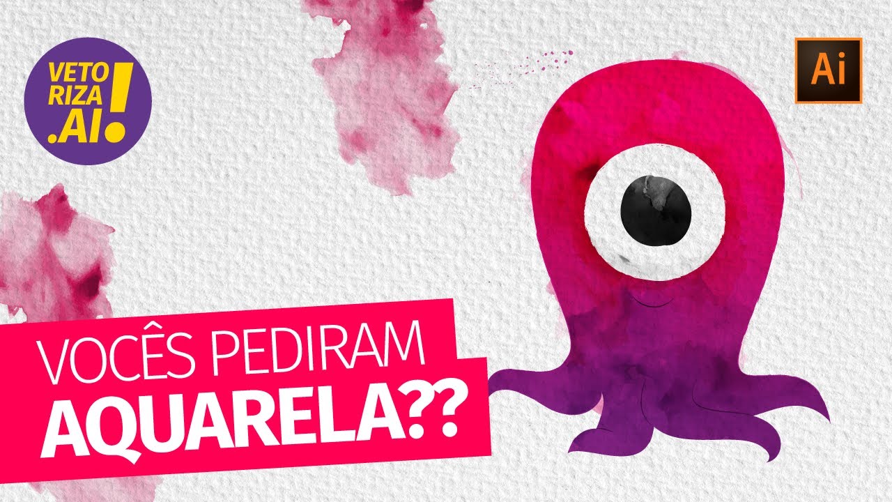 AQUARELA DIGITAL no Illustrator dá certo?