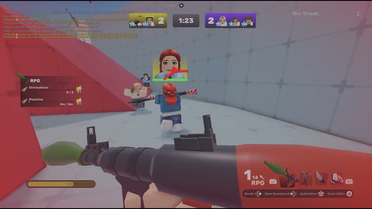 Roblox RIVALS cu prietenii