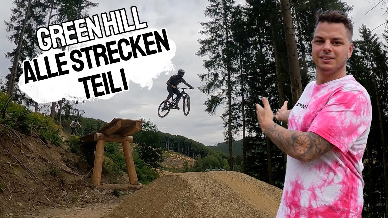 GREEN HILL BIKEPARK | Alle Strecken - Teil 1 | Schwere Singletrails & Große Drops | Bike and Ride