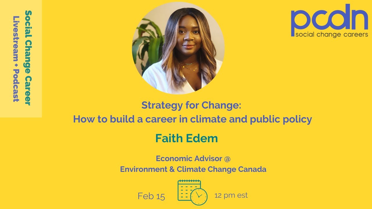 Strategy for Change: How to build a career in climate and public policy